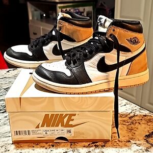 JORDANAIR JORDAN 1 RETRO HIGH OGWomen – Black/Legend Md Brown-white-sail